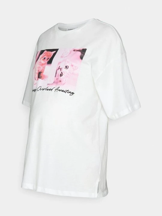 Zdjęcie produktu T-shirt z nadrukiem Even&Odd Maternity By Zalando mleczny