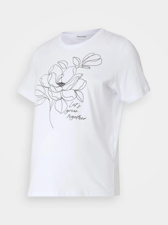 Zdjęcie produktu T-shirt z nadrukiem Even&Odd biały