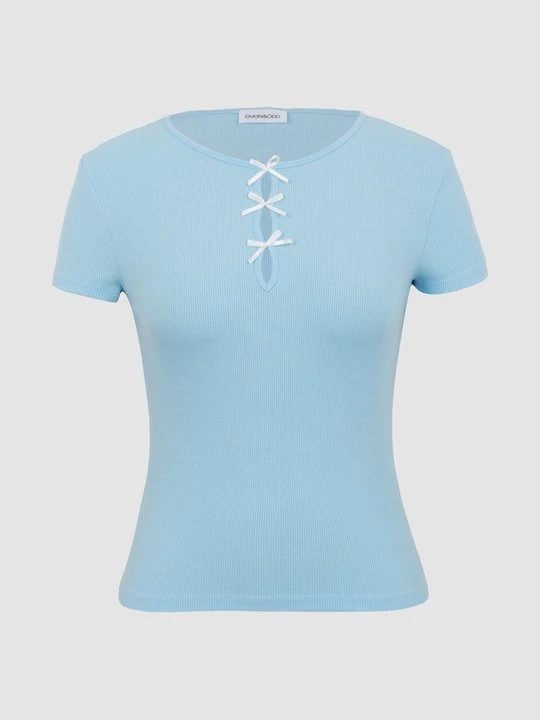 Zdjęcie produktu T-shirt z nadrukiem Even&Odd By Zalando niebieski