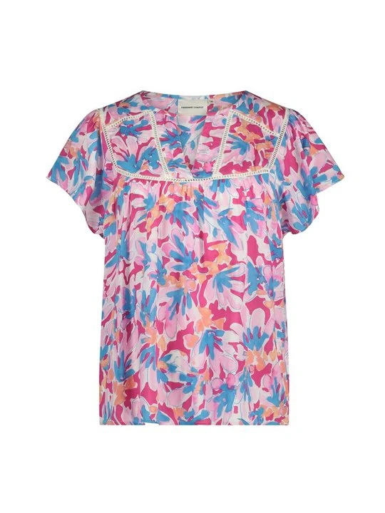 Zdjęcie produktu T-shirt z nadrukiem Fabienne Chapot różowy