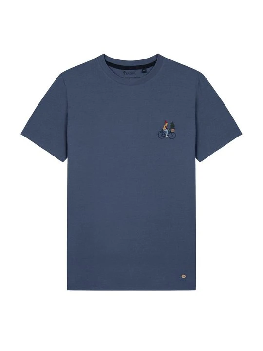 Zdjęcie produktu T-shirt z nadrukiem Faguo niebieski