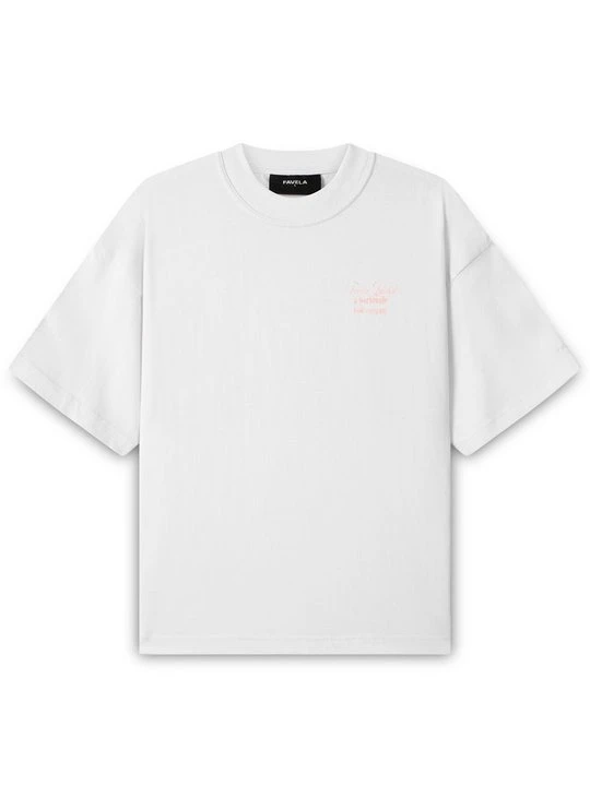Zdjęcie produktu T-shirt z nadrukiem FAVELA mleczny
