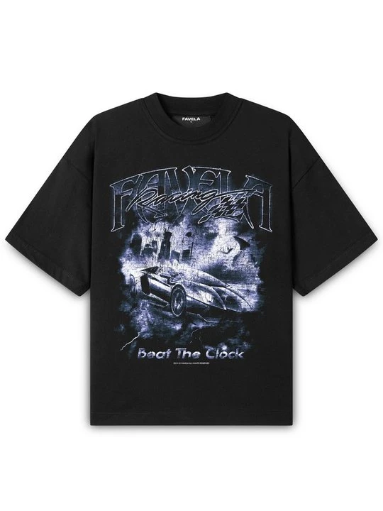 Zdjęcie produktu T-shirt z nadrukiem FAVELA czarny
