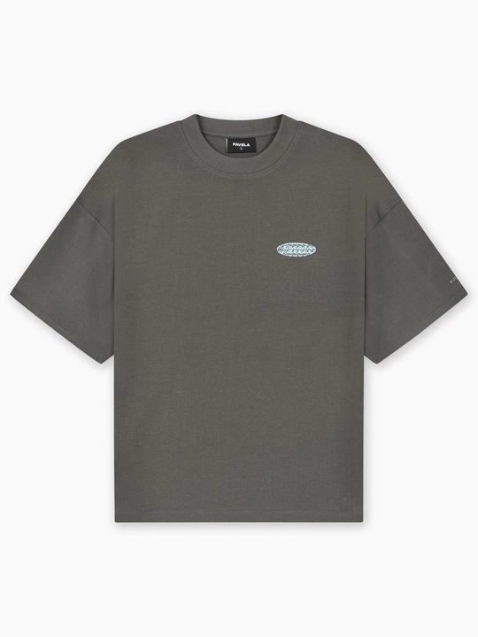 Zdjęcie produktu T-shirt z nadrukiem FAVELA mleczny