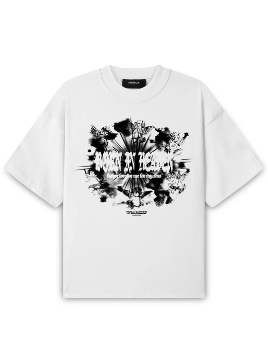 Zdjęcie produktu T-shirt z nadrukiem FAVELA biały
