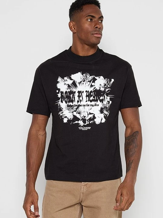 Zdjęcie produktu T-shirt z nadrukiem FAVELA czarny