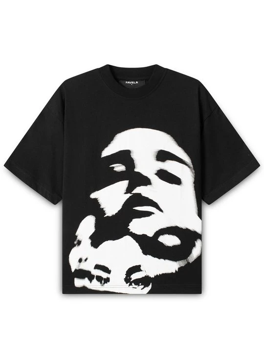 Zdjęcie produktu T-shirt z nadrukiem FAVELA czarny