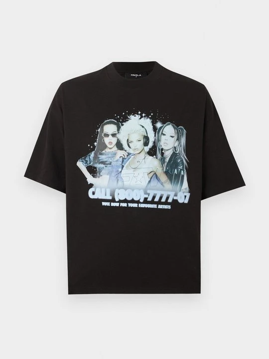 Zdjęcie produktu T-shirt z nadrukiem FAVELA czarny