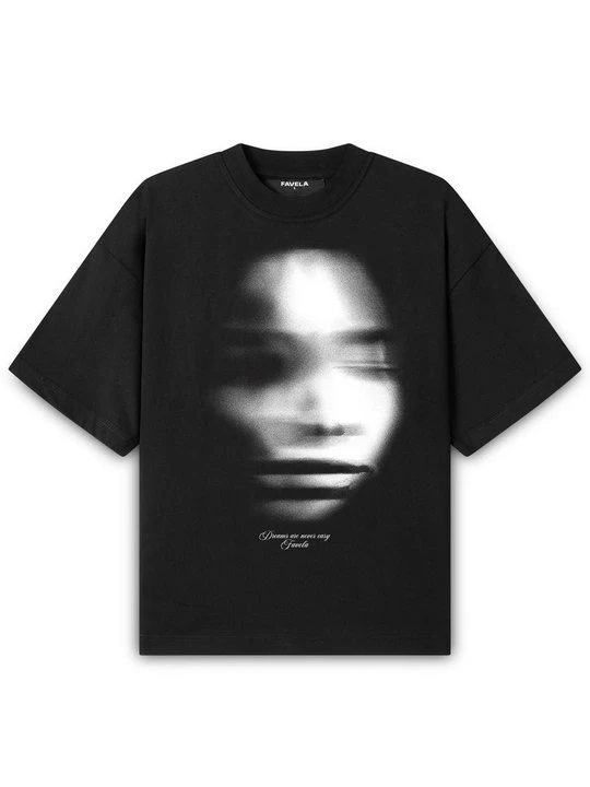 Zdjęcie produktu T-shirt z nadrukiem FAVELA czarny
