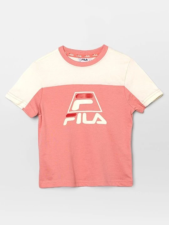 Zdjęcie produktu T-shirt z nadrukiem Fila łososiowy