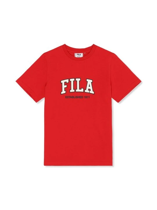 Zdjęcie produktu T-shirt z nadrukiem Fila czerwony