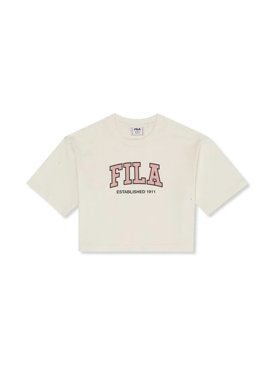 Zdjęcie produktu T-shirt z nadrukiem Fila mleczny