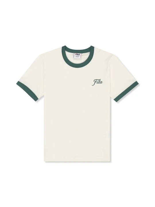 Zdjęcie produktu T-shirt z nadrukiem Fila mleczny