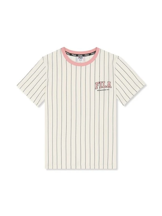 Zdjęcie produktu T-shirt z nadrukiem Fila mleczny