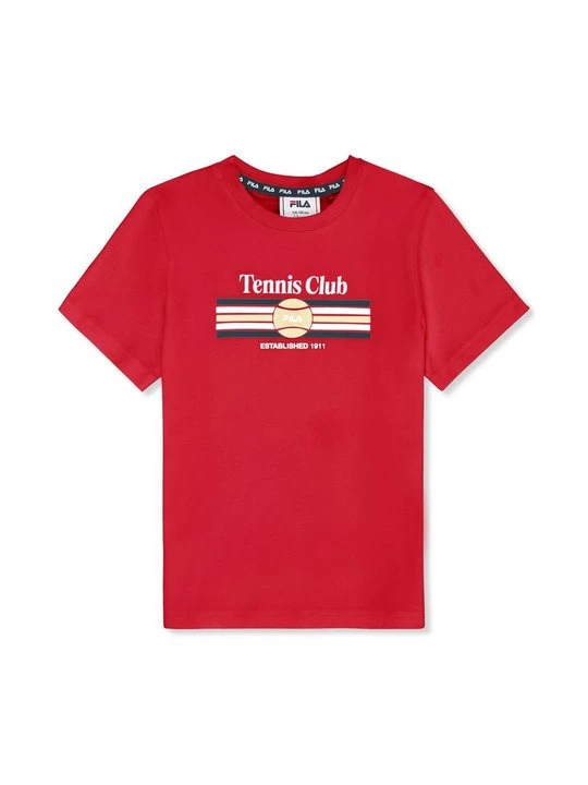 Zdjęcie produktu T-shirt z nadrukiem Fila czerwony