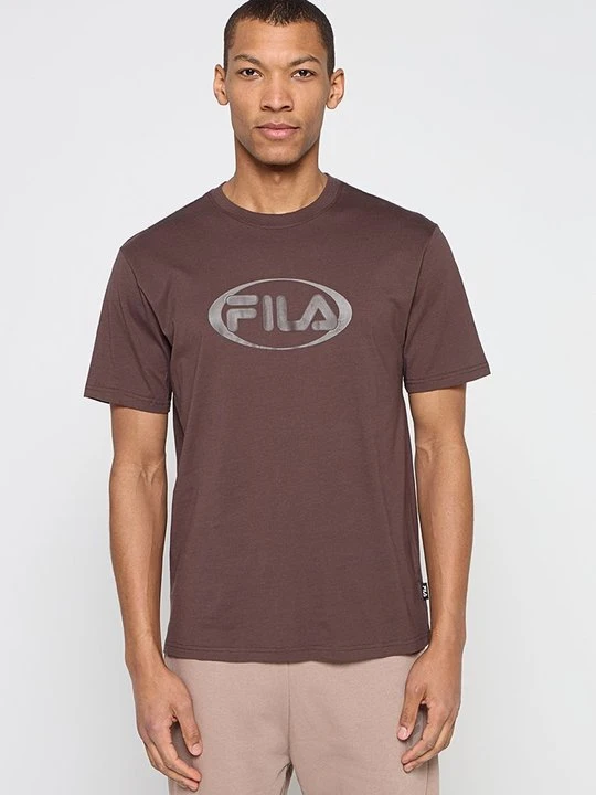 Zdjęcie produktu T-shirt z nadrukiem Fila brązowy