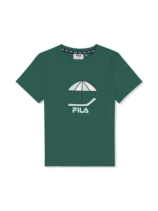 Zdjęcie produktu T-shirt z nadrukiem Fila zielony