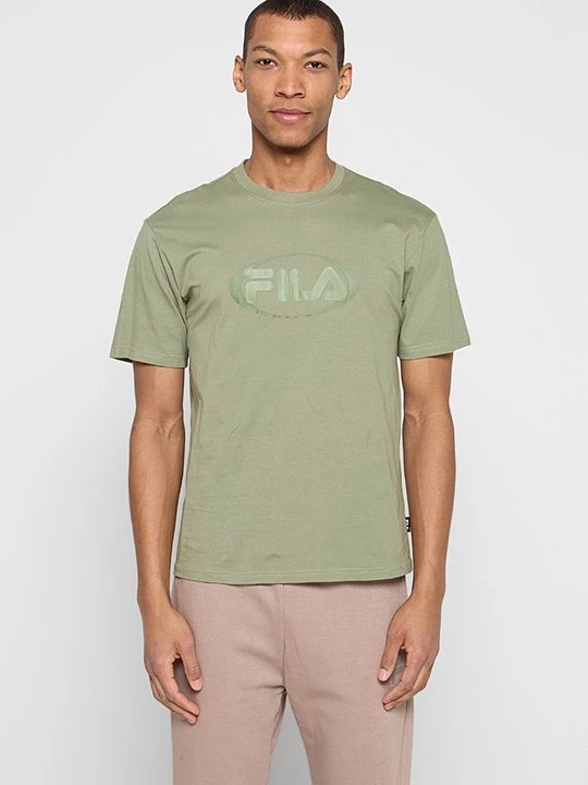 Zdjęcie produktu T-shirt z nadrukiem Fila oliwkowy