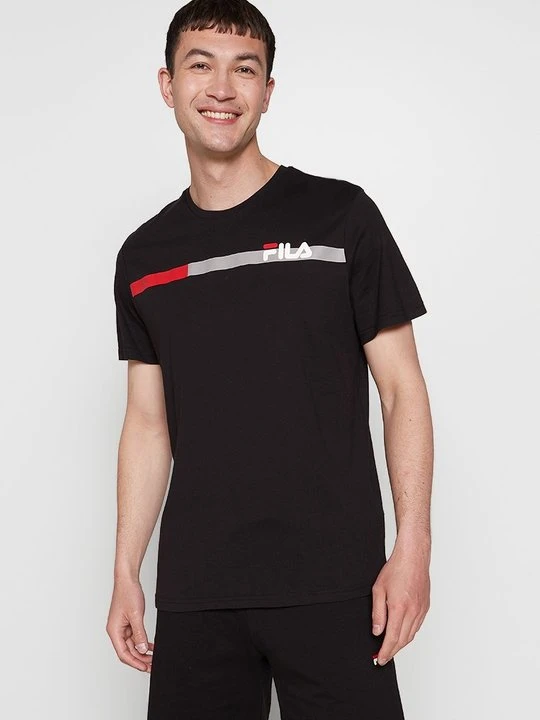 Zdjęcie produktu T-shirt z nadrukiem Fila czarny