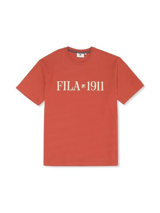 Zdjęcie produktu T-shirt z nadrukiem Fila czerwony