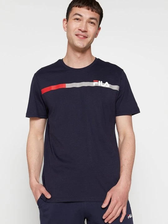 Zdjęcie produktu T-shirt z nadrukiem Fila granatowy
