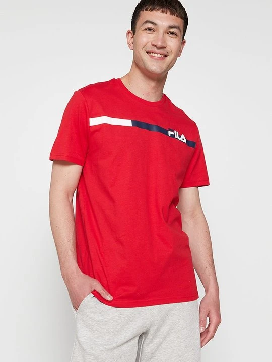 Zdjęcie produktu T-shirt z nadrukiem Fila czerwony