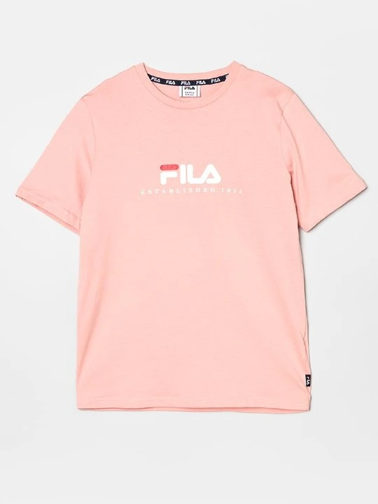 Zdjęcie produktu T-shirt z nadrukiem Fila jasnoróżowy