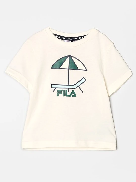 Zdjęcie produktu T-shirt z nadrukiem Fila mleczny