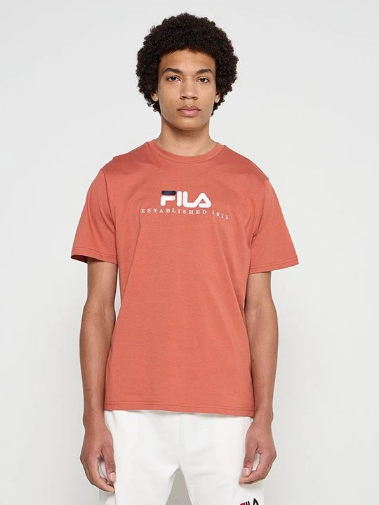 Zdjęcie produktu T-shirt z nadrukiem Fila czerwony
