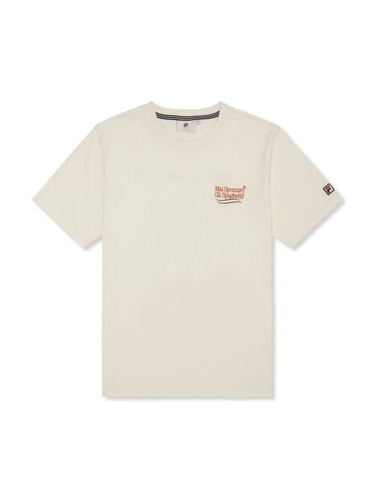 Zdjęcie produktu T-shirt z nadrukiem Fila mleczny