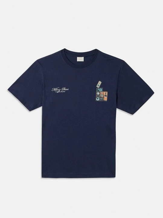 Zdjęcie produktu T-shirt z nadrukiem Filling Pieces granatowy