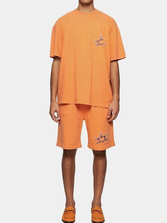 Zdjęcie produktu T-shirt z nadrukiem Filling Pieces pomarańczowy
