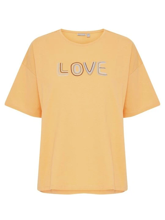 Zdjęcie produktu T-shirt z nadrukiem Fransa pomarańczowy