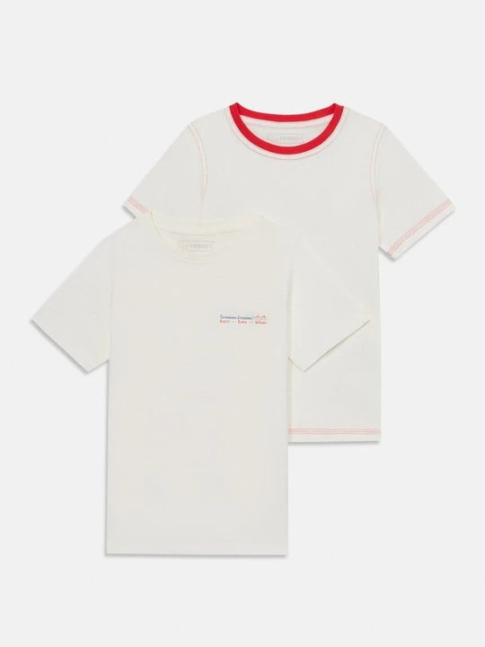 Zdjęcie produktu T-shirt z nadrukiem Friboo mleczny