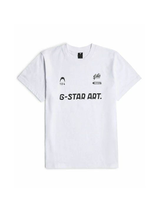 Zdjęcie produktu T-shirt z nadrukiem G-Star biały