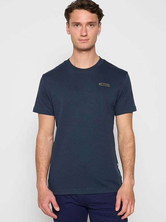 Zdjęcie produktu T-shirt z nadrukiem G-Star granatowy