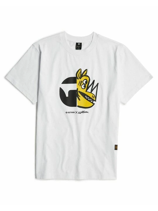 Zdjęcie produktu T-shirt z nadrukiem G-Star biały