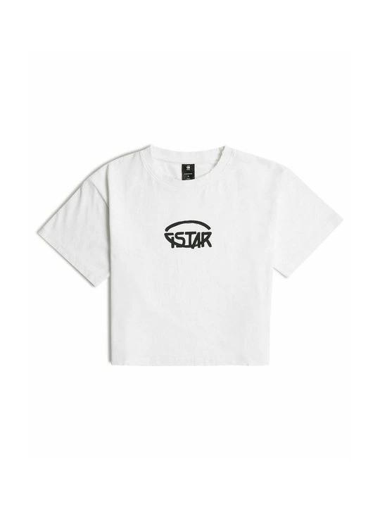 Zdjęcie produktu T-shirt z nadrukiem G-Star biały