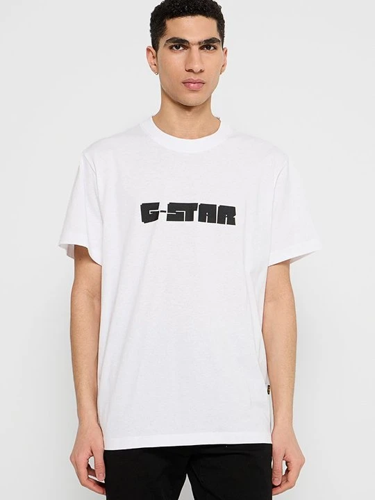 Zdjęcie produktu T-shirt z nadrukiem G-Star biały