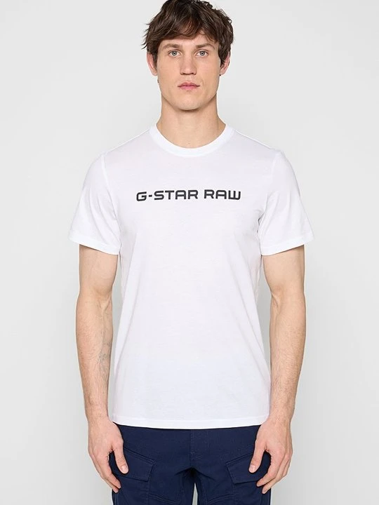 Zdjęcie produktu T-shirt z nadrukiem G-Star biały