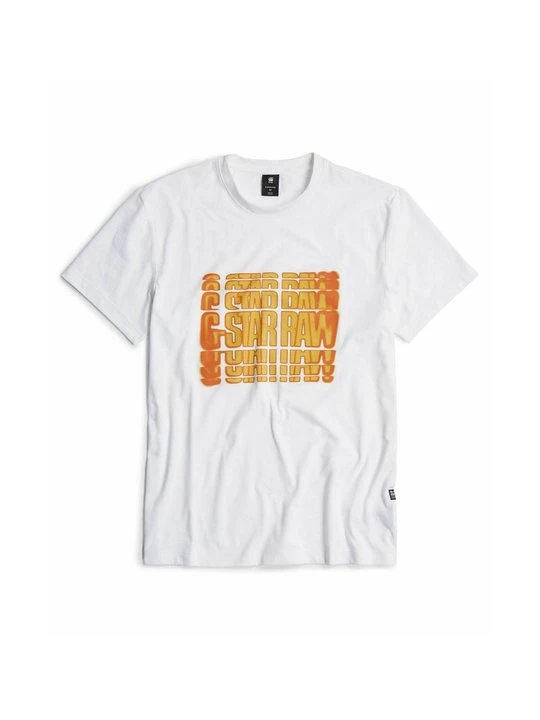Zdjęcie produktu T-shirt z nadrukiem G-Star biały