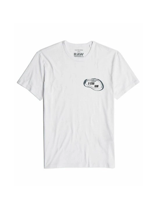 Zdjęcie produktu T-shirt z nadrukiem G-Star biały