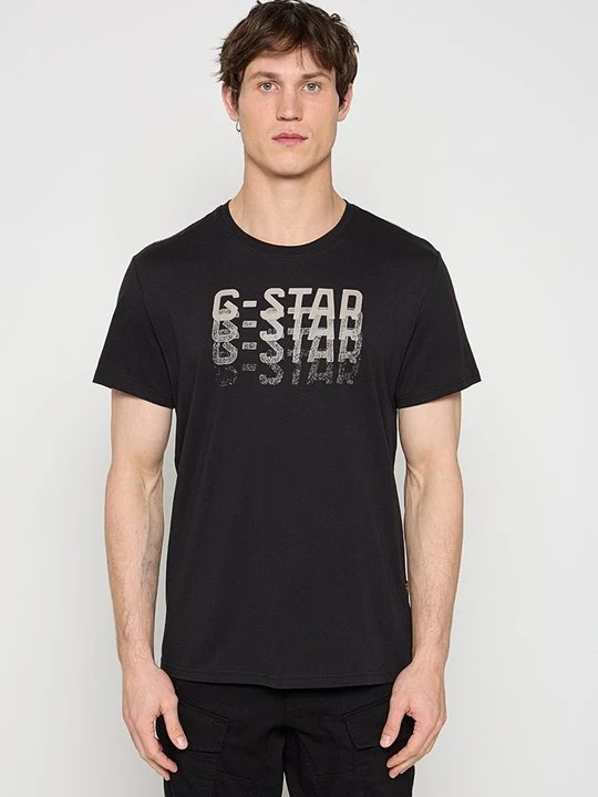 Zdjęcie produktu T-shirt z nadrukiem G-Star czarny