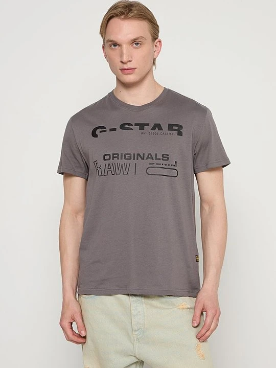 Zdjęcie produktu T-shirt z nadrukiem G-Star szary