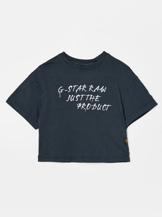 Zdjęcie produktu T-shirt z nadrukiem G-Star granatowy