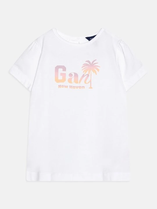 Zdjęcie produktu T-shirt z nadrukiem Gant biały