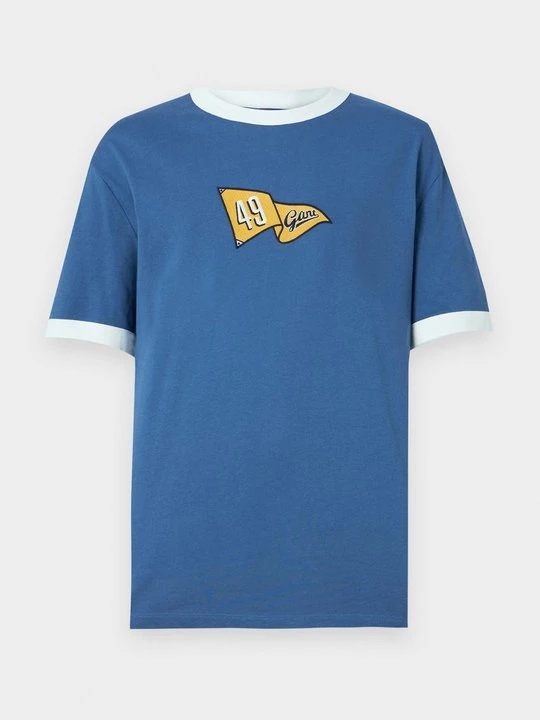 Zdjęcie produktu T-shirt z nadrukiem Gant granatowy