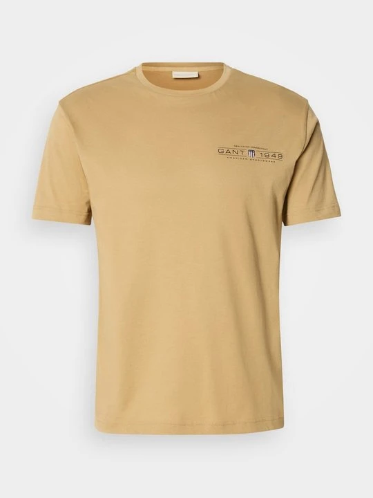 Zdjęcie produktu T-shirt z nadrukiem Gant beżowy