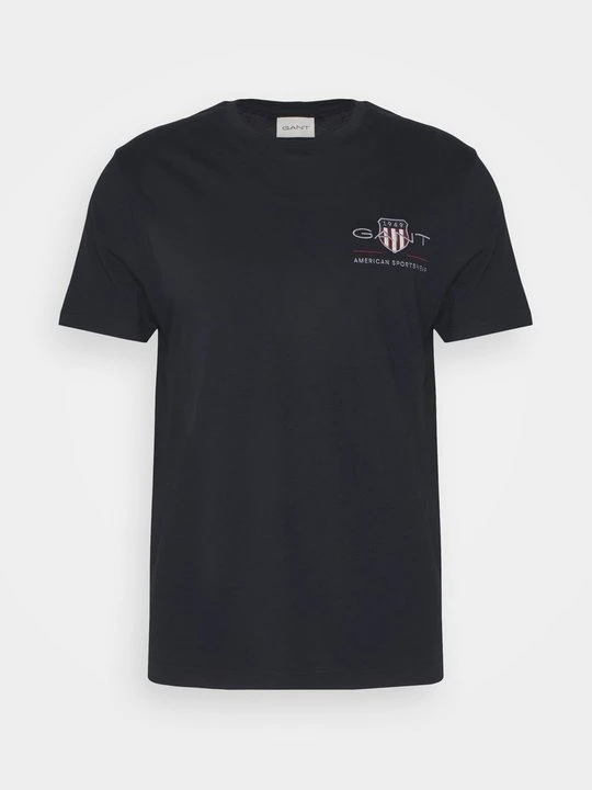 Zdjęcie produktu T-shirt z nadrukiem Gant czarny