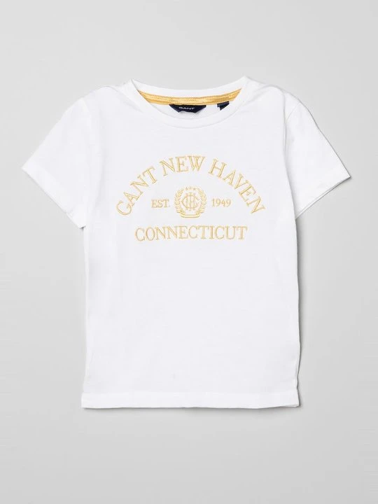 Zdjęcie produktu T-shirt z nadrukiem Gant biały